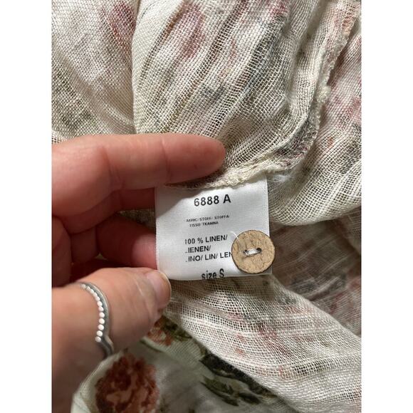 Yuvita Cottagecore Linen Midi Dress - Picture 8 of 10